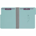 Smead Colored 1/3 Tab Cut Letter Recycled Fastener Folder, Blue, 8 1/2" Width x 11" Length, 25 / Box, SMD14937