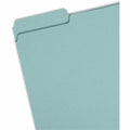 Smead Colored 1/3 Tab Cut Letter Recycled Fastener Folder, Blue, 8 1/2" Width x 11" Length, 25 / Box, SMD14937
