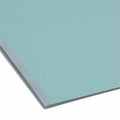 Smead Colored 1/3 Tab Cut Letter Recycled Fastener Folder, Blue, 8 1/2" Width x 11" Length, 25 / Box, SMD14937
