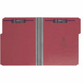 Smead Colored 1/3 Tab Cut Letter Recycled Fastener Folder, Bright Red, 8 1/2" Width x 11" Length, 25 / Box, SMD14936