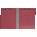 Smead Colored 1/3 Tab Cut Letter Recycled Fastener Folder, Bright Red, 8 1/2" Width x 11" Length, 25 / Box, SMD14936