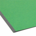 Smead Colored 1/3 Tab Cut Letter Recycled Fastener Folder, Green, 8 1/2" Width x 11" Length, 25 / Box, SMD14938
