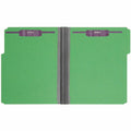 Smead Colored 1/3 Tab Cut Letter Recycled Fastener Folder, Green, 8 1/2" Width x 11" Length, 25 / Box, SMD14938