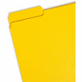Smead Colored 1/3 Tab Cut Letter Recycled Fastener Folder, Yellow, 8 1/2" Width x 11" Length, 25 / Box, SMD14939