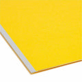 Smead Colored 1/3 Tab Cut Letter Recycled Fastener Folder, Yellow, 8 1/2" Width x 11" Length, 25 / Box, SMD14939