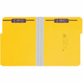Smead Colored 1/3 Tab Cut Letter Recycled Fastener Folder, Yellow, 8 1/2" Width x 11" Length, 25 / Box, SMD14939