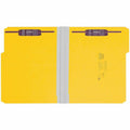 Smead Colored 1/3 Tab Cut Letter Recycled Fastener Folder, Yellow, 8 1/2" Width x 11" Length, 25 / Box, SMD14939