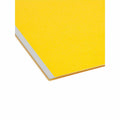 Smead Colored 1/3 Tab Cut Letter Recycled Fastener Folder, Yellow, 8 1/2" Width x 11" Length, 25 / Box, SMD14939