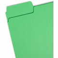Smead SuperTab 1/3 Tab Cut Letter Recycled Top Tab File Folder, Red, 8 1/2" Width x 11" Length, 100 / Box, SMD11987