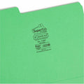 Smead SuperTab 1/3 Tab Cut Letter Recycled Top Tab File Folder, Red, 8 1/2" Width x 11" Length, 100 / Box, SMD11987