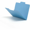Smead SuperTab 1/3 Tab Cut Letter Recycled Top Tab File Folder, Blue, 8 1/2" Width x 11" Length, 1 / Pack, SMD11986