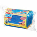 The Clorox S.O.S All-Surface Scrubber Sponge, Blue, 8 / Carton, CLO91028CT