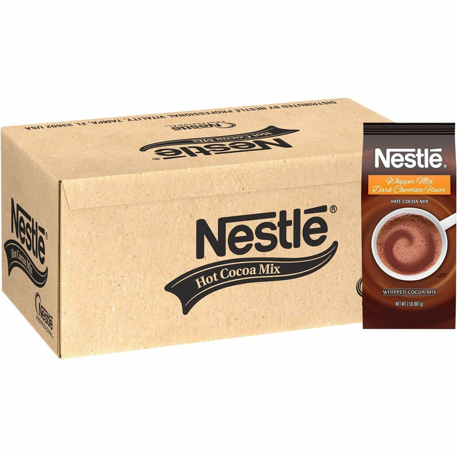 Nestle Dark Chocolate Hot Cocoa Whipper Mix, 12 / Carton, NES42850