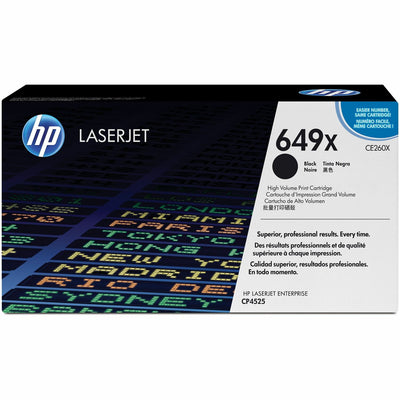 HP 649X (CE260X) Original Laser Toner Cartridge - Single Pack - Black -, HEWCE260X