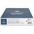 Business Source 1/3 Tab Cut Letter Recycled Hanging Folder, Standard Green, 8 1/2" Width x 11" Length, 25 / Box, BSN17532