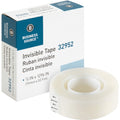 Business Source Invisible Tape Dispenser Refill Roll, Clear, 1 Roll, BSN32952