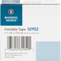 Business Source Invisible Tape Dispenser Refill Roll, Clear, 1 Roll, BSN32952