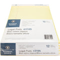 Business Source Micro-Perforated Legal Ruled Pads, 8 1/2" x 11 3/4", 1 Dozen, BSN63105