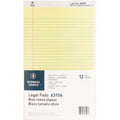 Business Source Legal Pads, 8 1/2" x 14", 1 Dozen, BSN63106