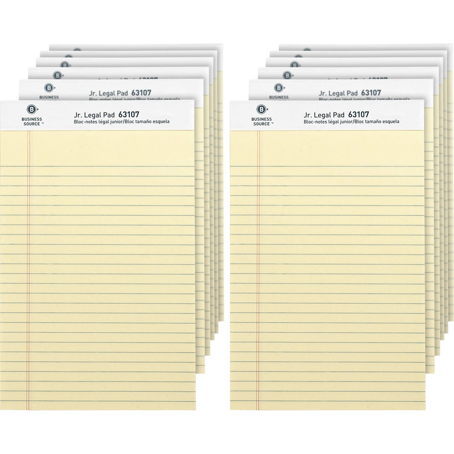 Business Source Writing Pads, 8" x 5", 1 Dozen — view 1
