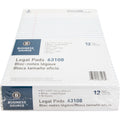 Business Source Micro-Perforated Legal Ruled Pads, 8 1/2" x 11 3/4", 1 Dozen, BSN63108