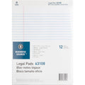 Business Source Micro-Perforated Legal Ruled Pads, 8 1/2" x 11 3/4", 1 Dozen, BSN63108