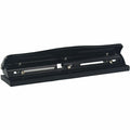 Business Source 3-Hole Adjustable Paper Punch, Black, BSN65645