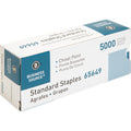 Business Source Standard Staples, Silver, 5000 / Box, BSN65649