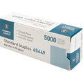 Business Source Standard Staples, Silver, 5000 / Box, BSN65649