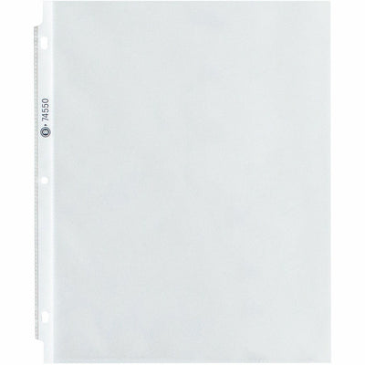 Business Source Top-Loading Poly Sheet Protectors, Clear, 8 1/2" Width x 11" Length, 100 / Box, BSN74550