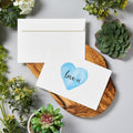 Avery Half-Fold Greeting Cards, Textured, Uncoated, 5-1/2" x 8-1/2", 30 Cards (3378), White, 6 / Carton, AVE03378