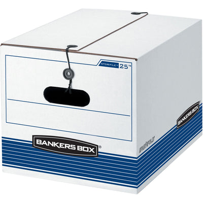 Fellowes Bankers Box String/Button Storage Box, Blue, 4 / Carton, FEL0002501
