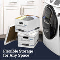 Fellowes Bankers Box Easylift File Storage Box, Blue, 12 / Carton, FEL0006301
