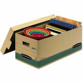 Fellowes Bankers Box STOR/FILE Recycled File Storage Box, Green, 12 / Carton, FEL1270101