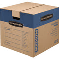 Fellowes Bankers Box SmoothMove Prime Moving Boxes, Kraft, 8 / Carton, FEL0062801