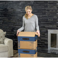 Fellowes Bankers Box SmoothMove Prime Moving Boxes, Kraft, 8 / Carton, FEL0062801