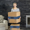 Fellowes Bankers Box SmoothMove Prime Moving Boxes, Kraft, 6 / Carton, FEL0062901