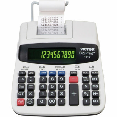 Victor 1310 Printing Calculator, White, VCT1310