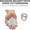 Fellowes Powershred 225Ci 100% Jam-Proof Cross-Cut Shredder, Dark Silver, FEL3825001