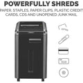 Fellowes Powershred 225Ci 100% Jam-Proof Cross-Cut Shredder, Dark Silver, FEL3825001