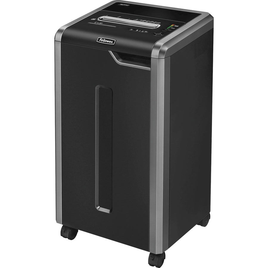 Fellowes Powershred 325Ci 100% Jam-Proof Cross-Cut Shredder, 21.1" x 34.6", Gray, Energy Saving System, FEL3831001