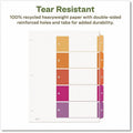 Avery EcoFriendly Recycled Dividers, 5 Tabs (3 Sets of 11080), White, AVE11080