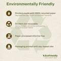 Avery EcoFriendly Recycled Dividers, 5 Tabs (3 Sets of 11080), White, AVE11080