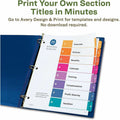 Avery EcoFriendly Recycled Dividers, 8 Tabs (3 Sets of 11081), White, AVE11081