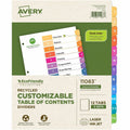 Avery EcoFriendly Recycled Dividers, 12 Tabs (3 Sets of 11083), White, AVE11083