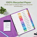 Avery EcoFriendly Recycled Dividers, 12 Tabs (3 Sets of 11083), White, AVE11083