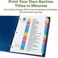Avery coFriendly Recycled A-Z Dividers, 26 Tabs (11085), White, 1 Set, AVE11085