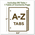 Avery coFriendly Recycled A-Z Dividers, 26 Tabs (11085), White, 1 Set, AVE11085