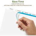 Avery Index Maker Index Divider, White, 5 / Pack, AVE11580