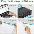 Avery Index Maker Index Divider, White, 5 / Pack, AVE11580
